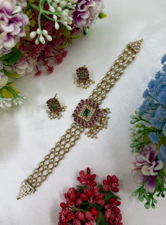 Tulika Traditional Choker Necklace Set