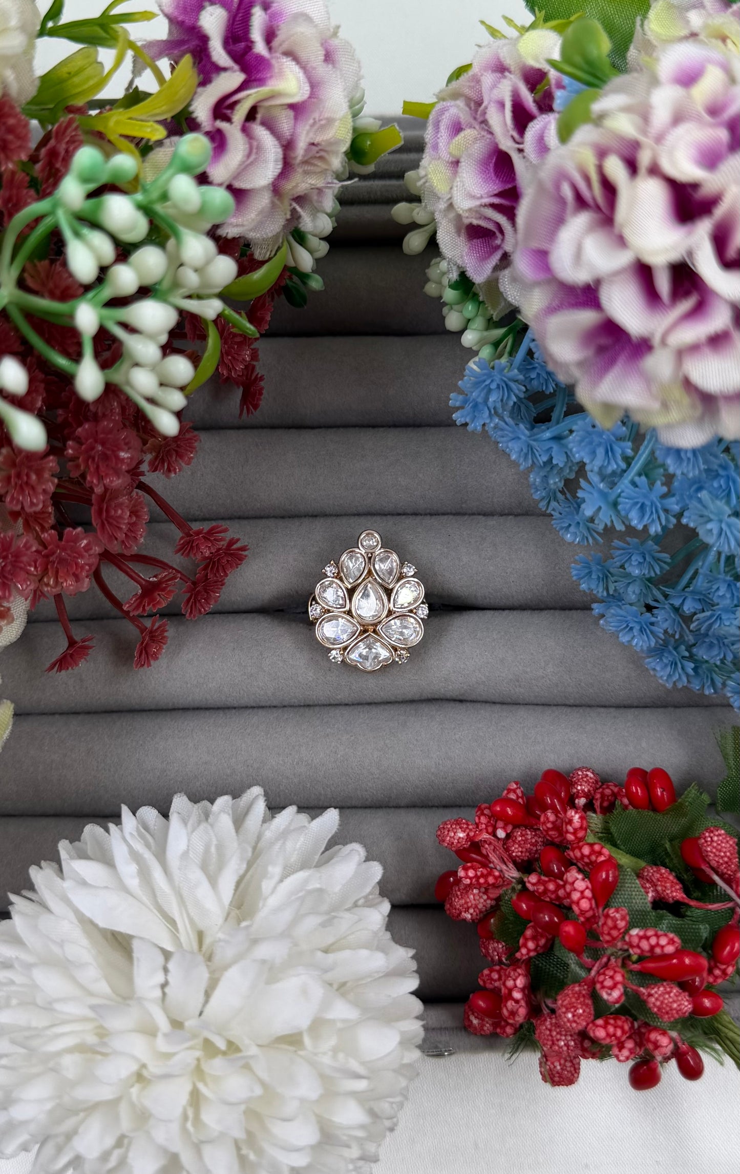 Lohita Moissanite Ring (Adjustable)