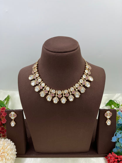 Laurita Moissanite Kundan Necklace