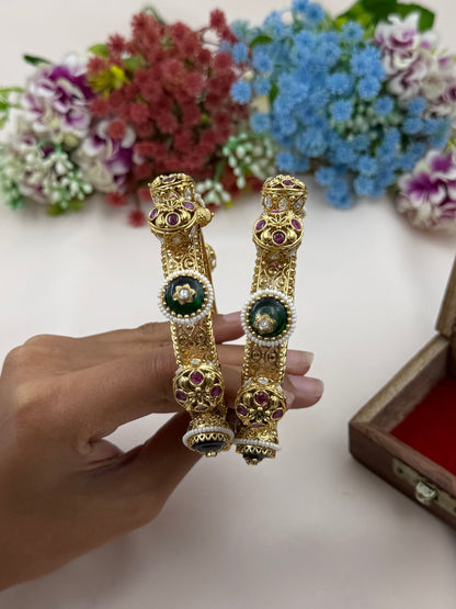 Priti Heritage Chorski Bangles (Openable)