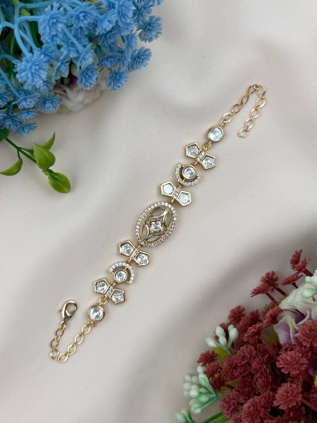 Rubina Moissanite Bracelet (Adjustable)