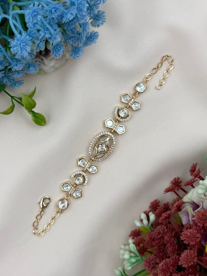 Rubina Moissanite Bracelet (Adjustable)