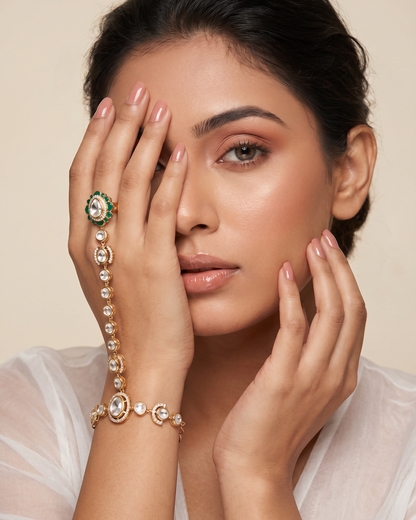 Heer Moissanite Hath Panja (One Pis)