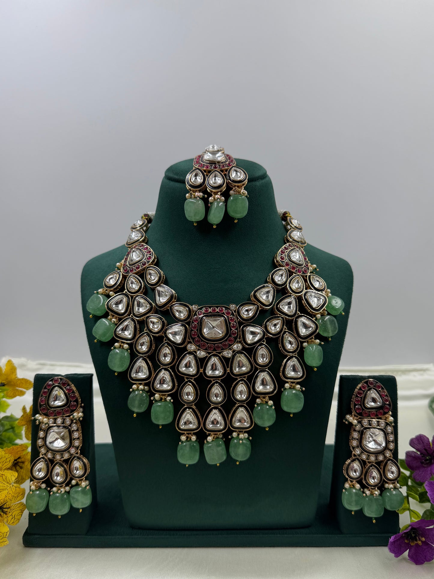 Ritu Moissanite Necklace Set