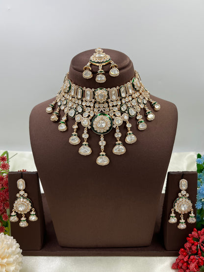 Meher Choker Moissanite Kundan Necklace