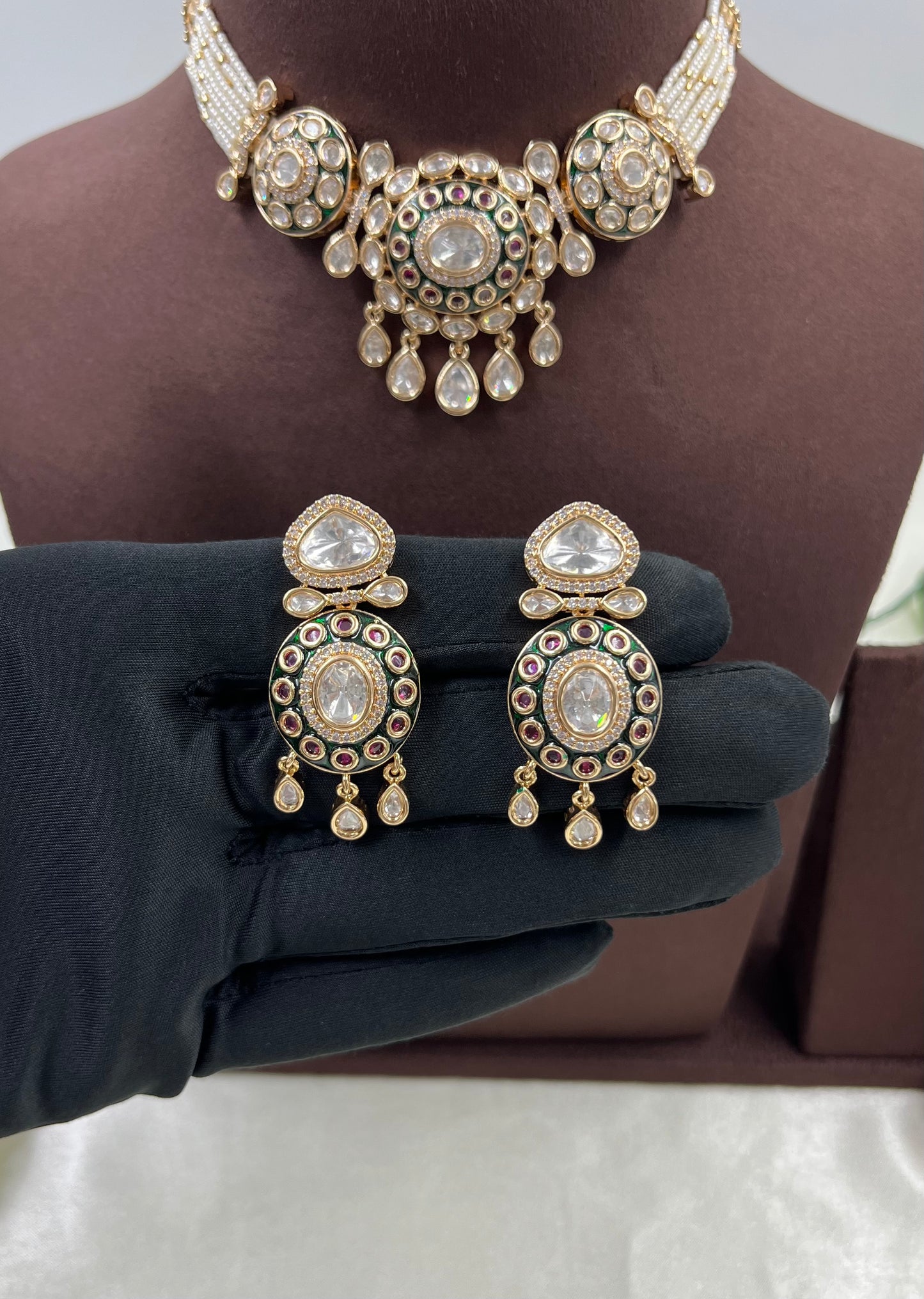 Mitali Moissanite Choker Necklace