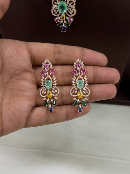 Cara American Diamond Necklace Set