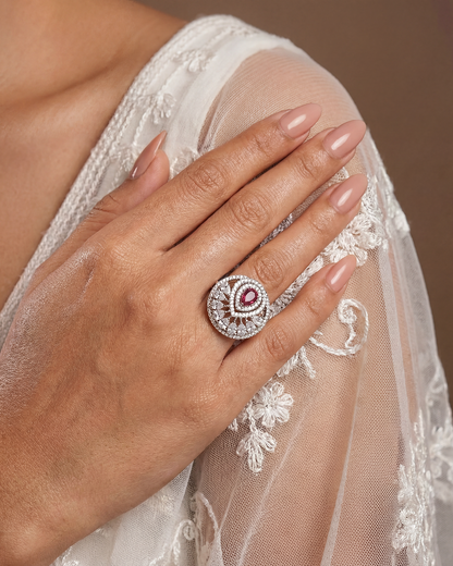 Rylee American Diamond Ring (Adjustable)