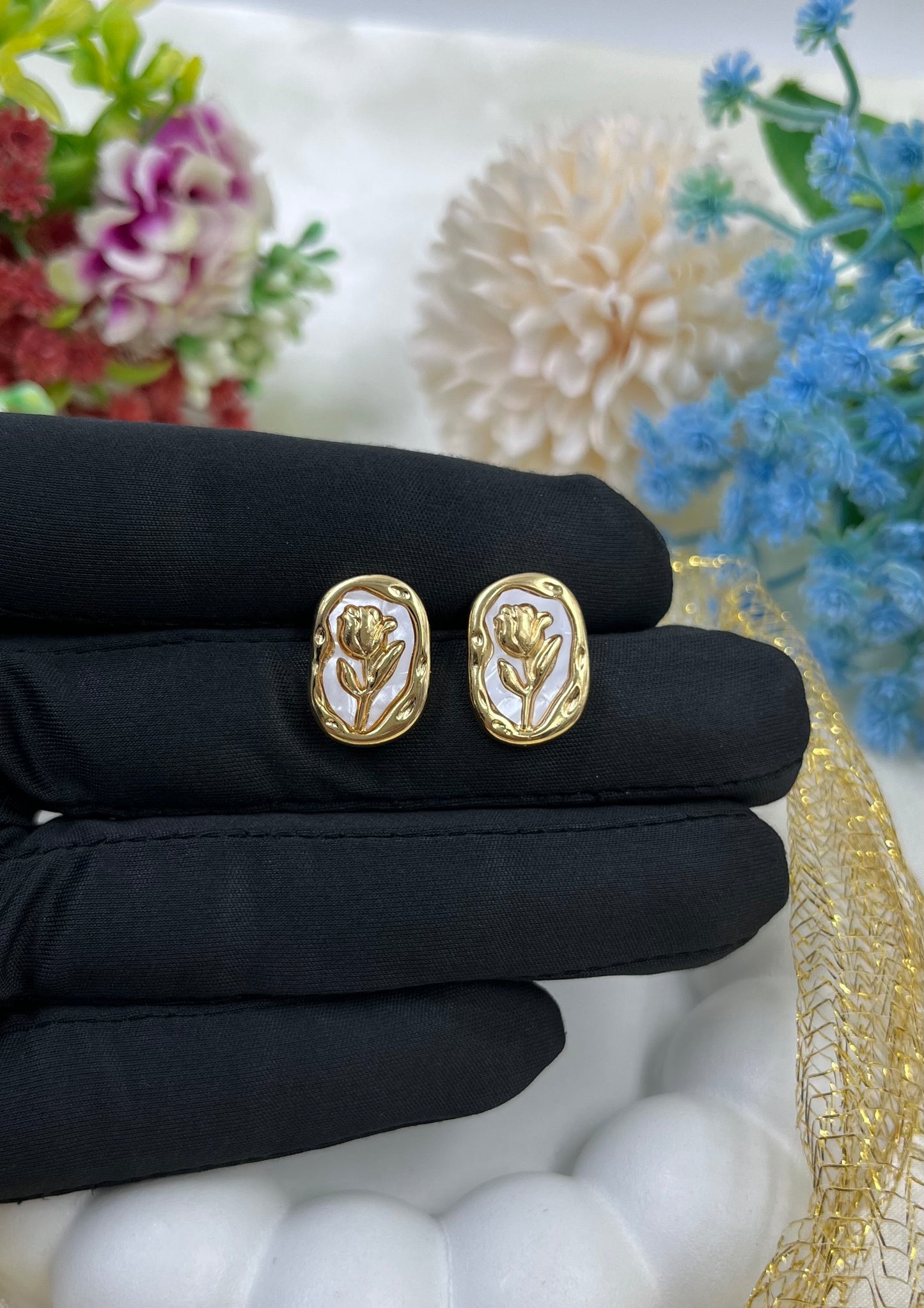 Anissa Gold Plated Earing