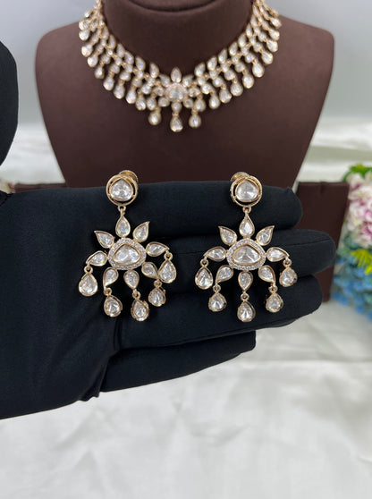 Nuk Moissanite Drop Delicate Necklace
