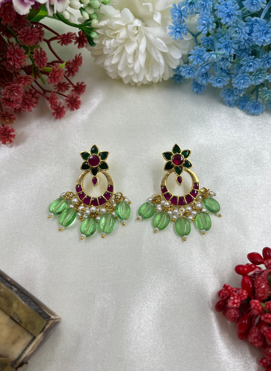 Tara Jadau Pachi Kundan Earring