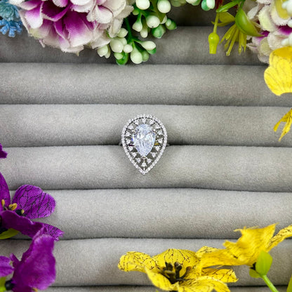 Payal American Diamond Ring (Adjustable)