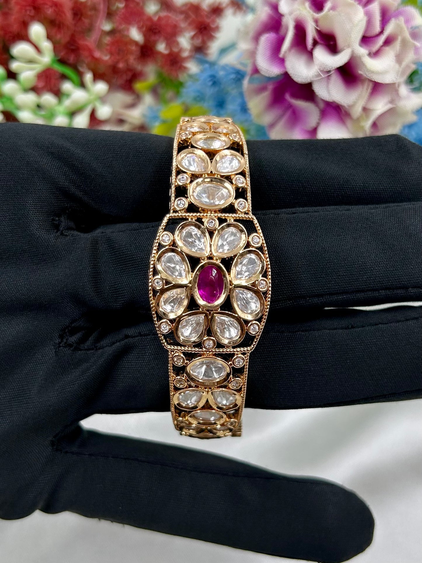 Harshita Moissanite Bracelet (Openable)