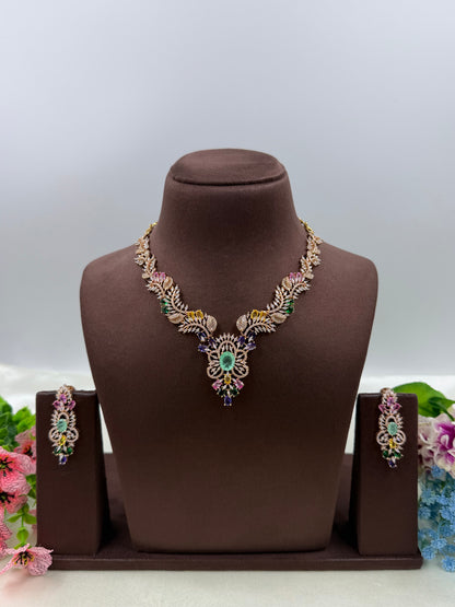 Cara American Diamond Necklace Set