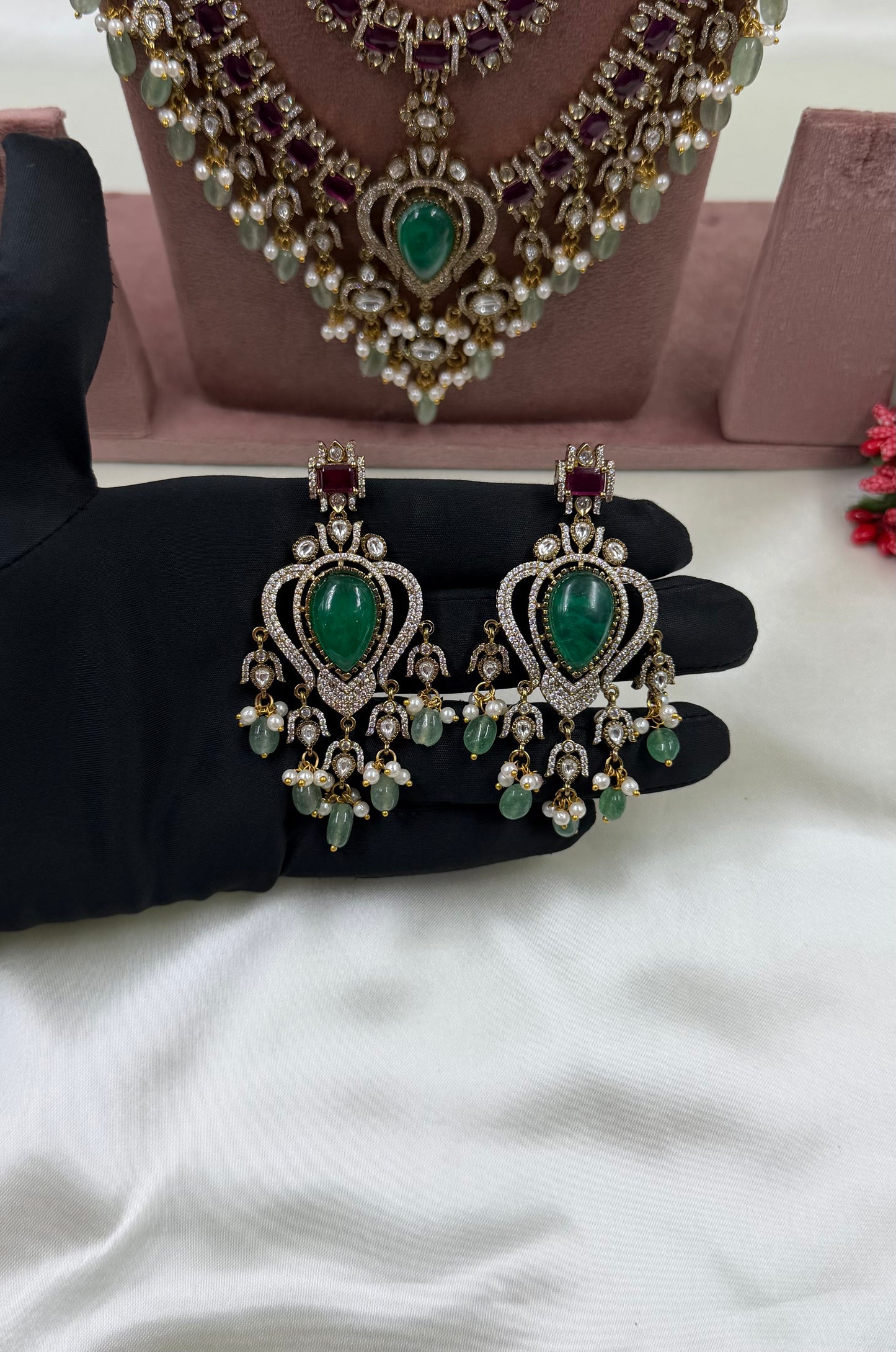 Aparna Victorian Premium Long Necklace Set