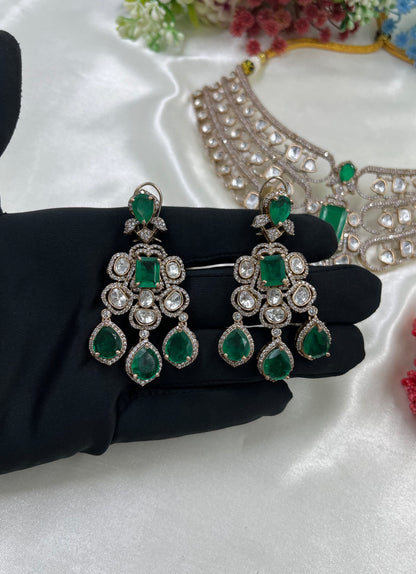 Urmila Jaipuri Moissanite Kundan Choker Necklace