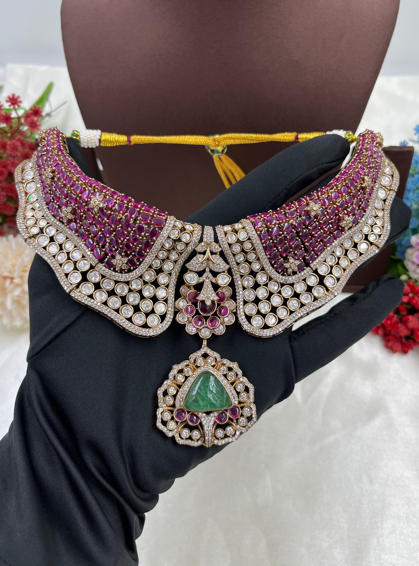 Sheesh Mahal Premium Kundan Necklace