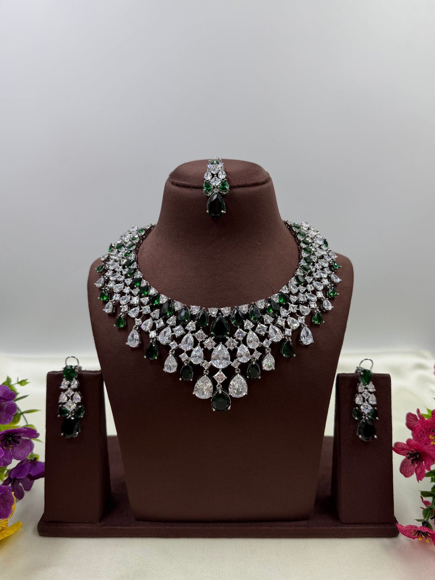 Saniya American Diamond Necklace Set