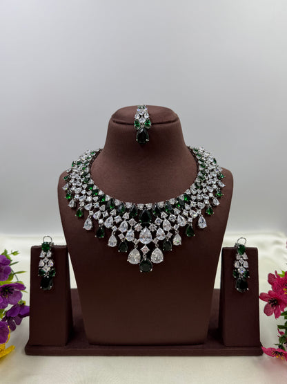 Saniya American Diamond Necklace Set