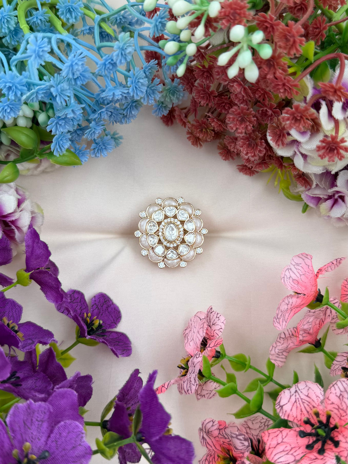 Rinky Moissanite Ring (Adjustable)