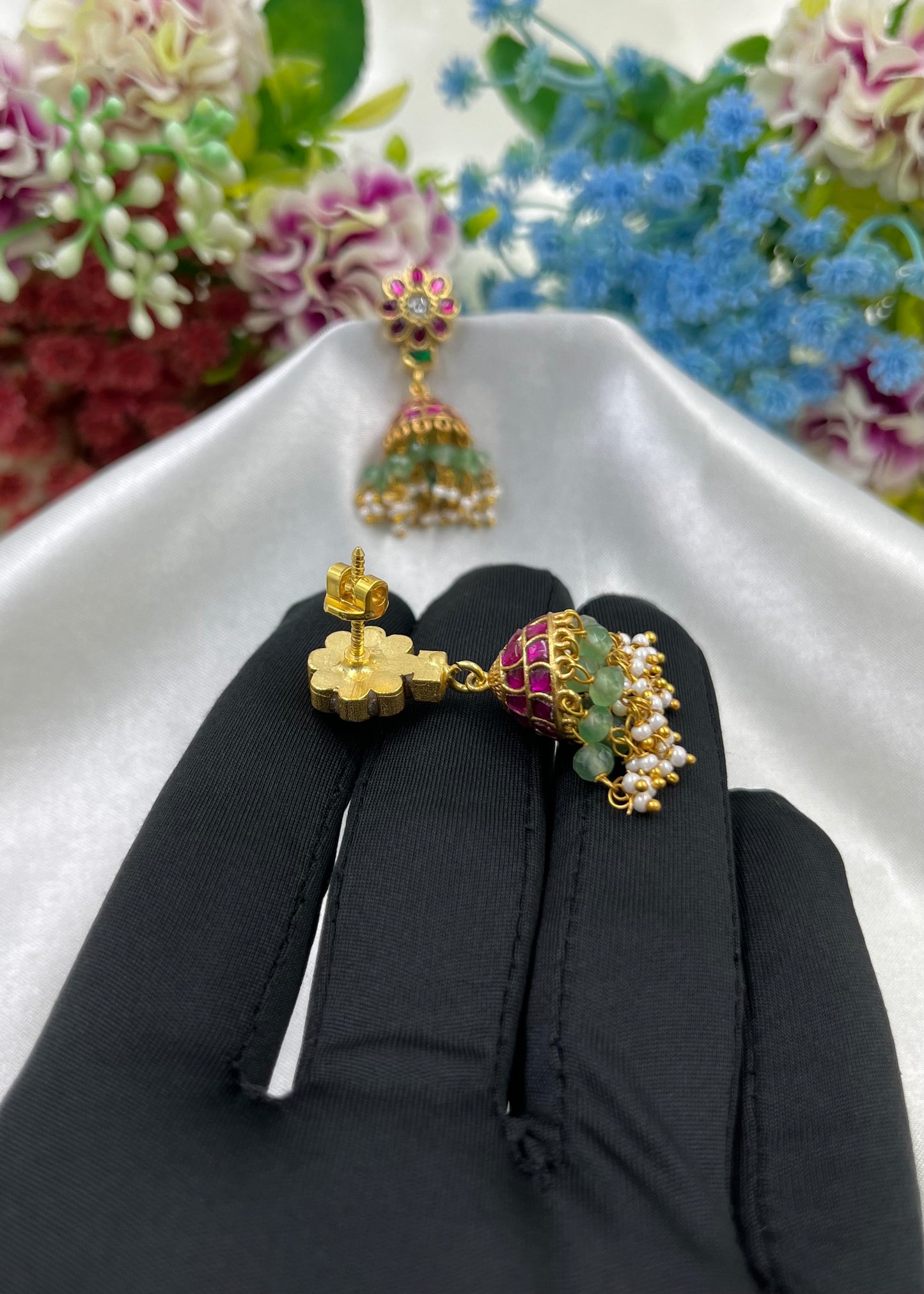 Padma Jadau Pachi Kundan Jumka