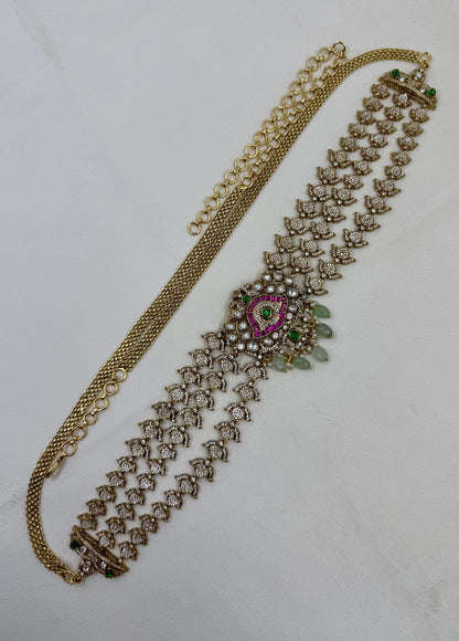 Pallika Jadau Polki South Indian Semi Bridal Set