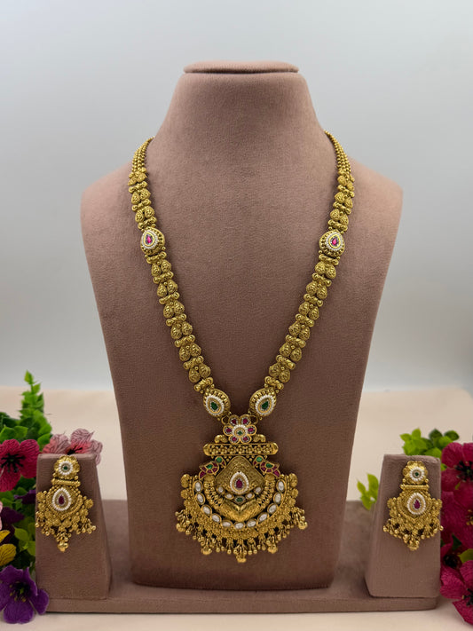 Padmavati Heritage Chorski Long Necklace Set