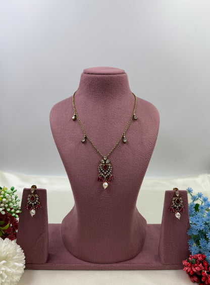 Rashmi Victorian Chain Pendent Necklace