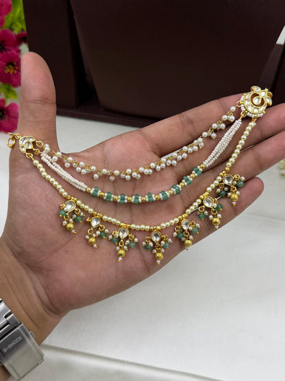 Shreya Pachi Kundan Ear Chain