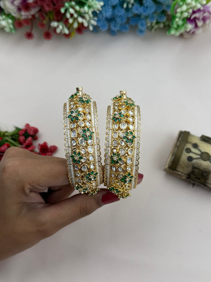 Karishma Moissanite Bangles (Openable)