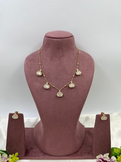 Noor Solitaire Chain Necklace
