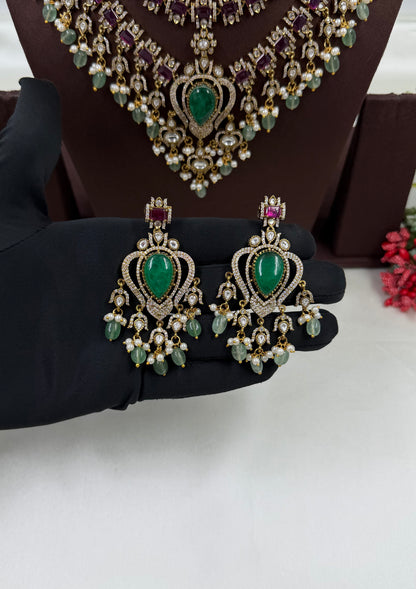 Aditi Victorian Semi Bridal Set