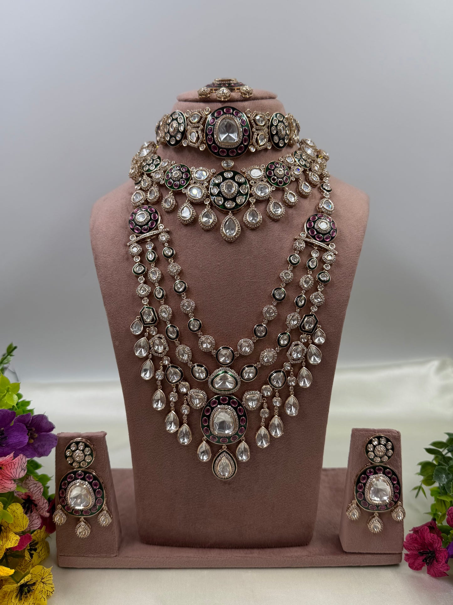 Sanchita Moissanite Premium Semi Bridal Set