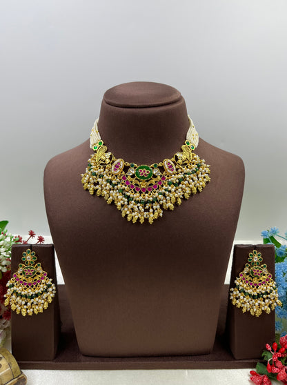 Prachi Pachi Kundan Necklace