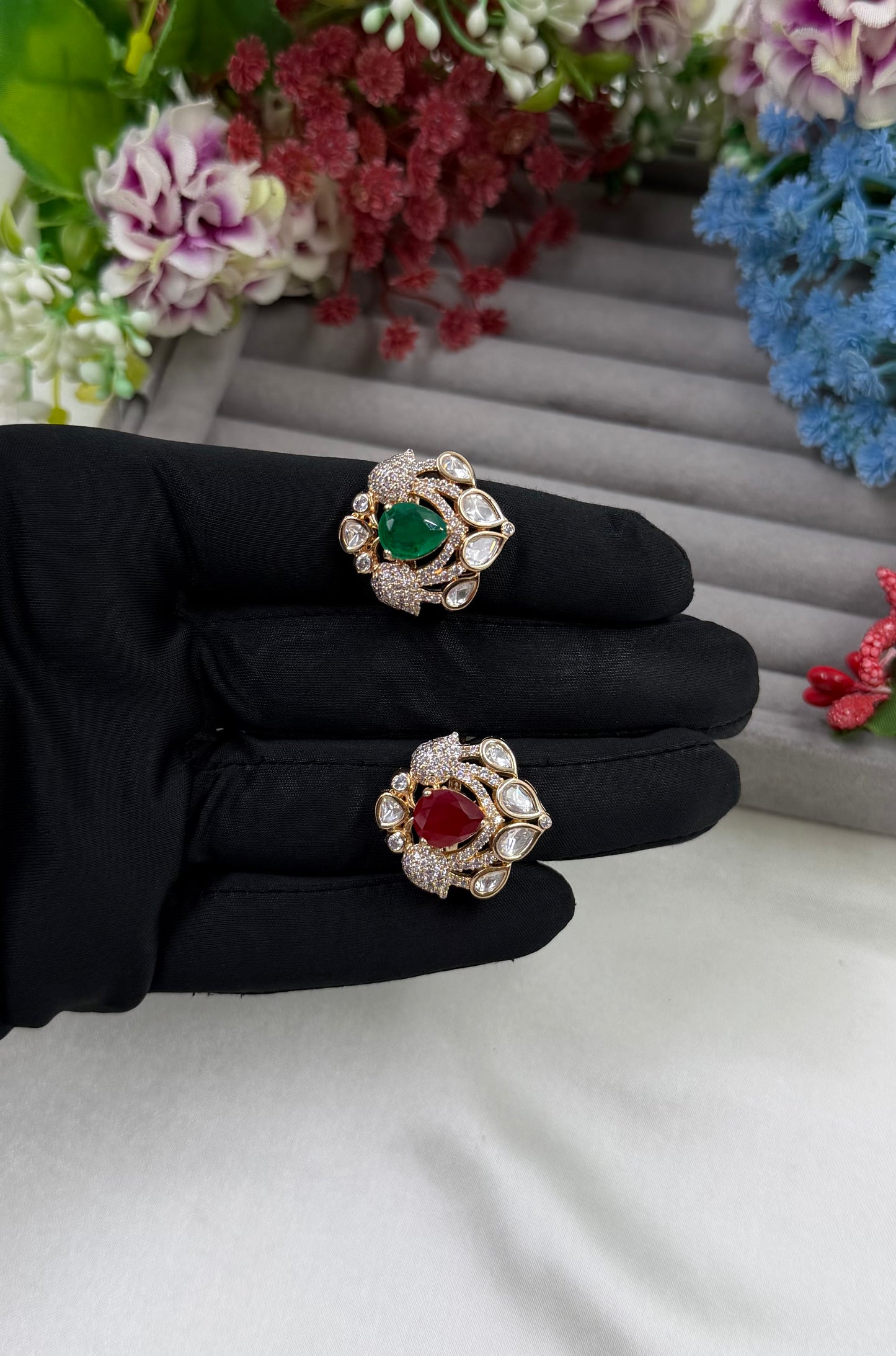 Disha Moissanite Ring (Adjustable)