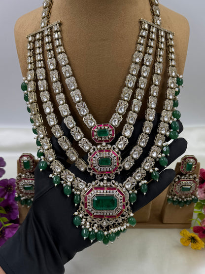 Brinda Victorian Long Necklace Set