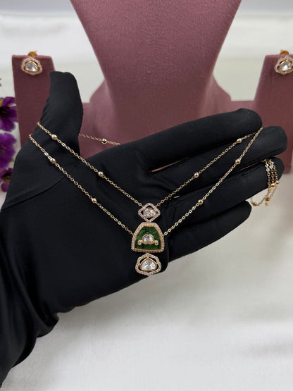 Mamta Moissanite Chain Pendant