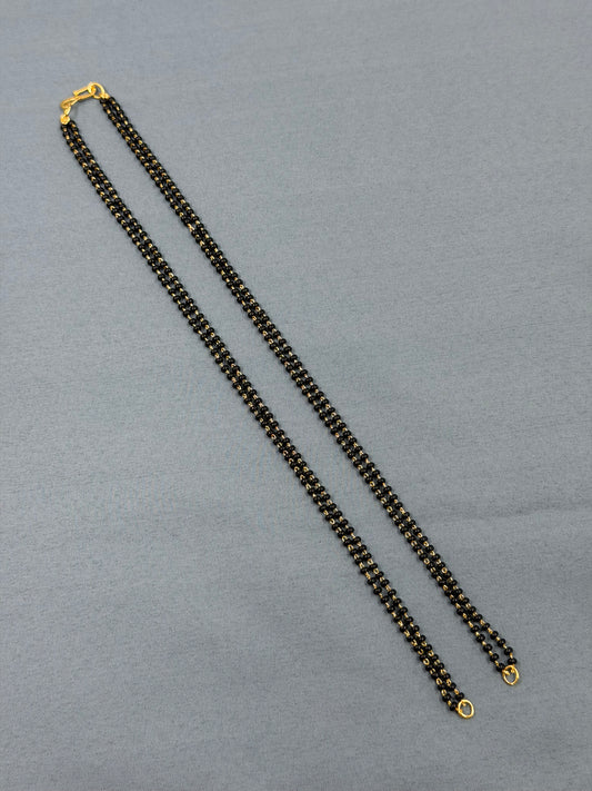 24 Inches Black Beads Chain