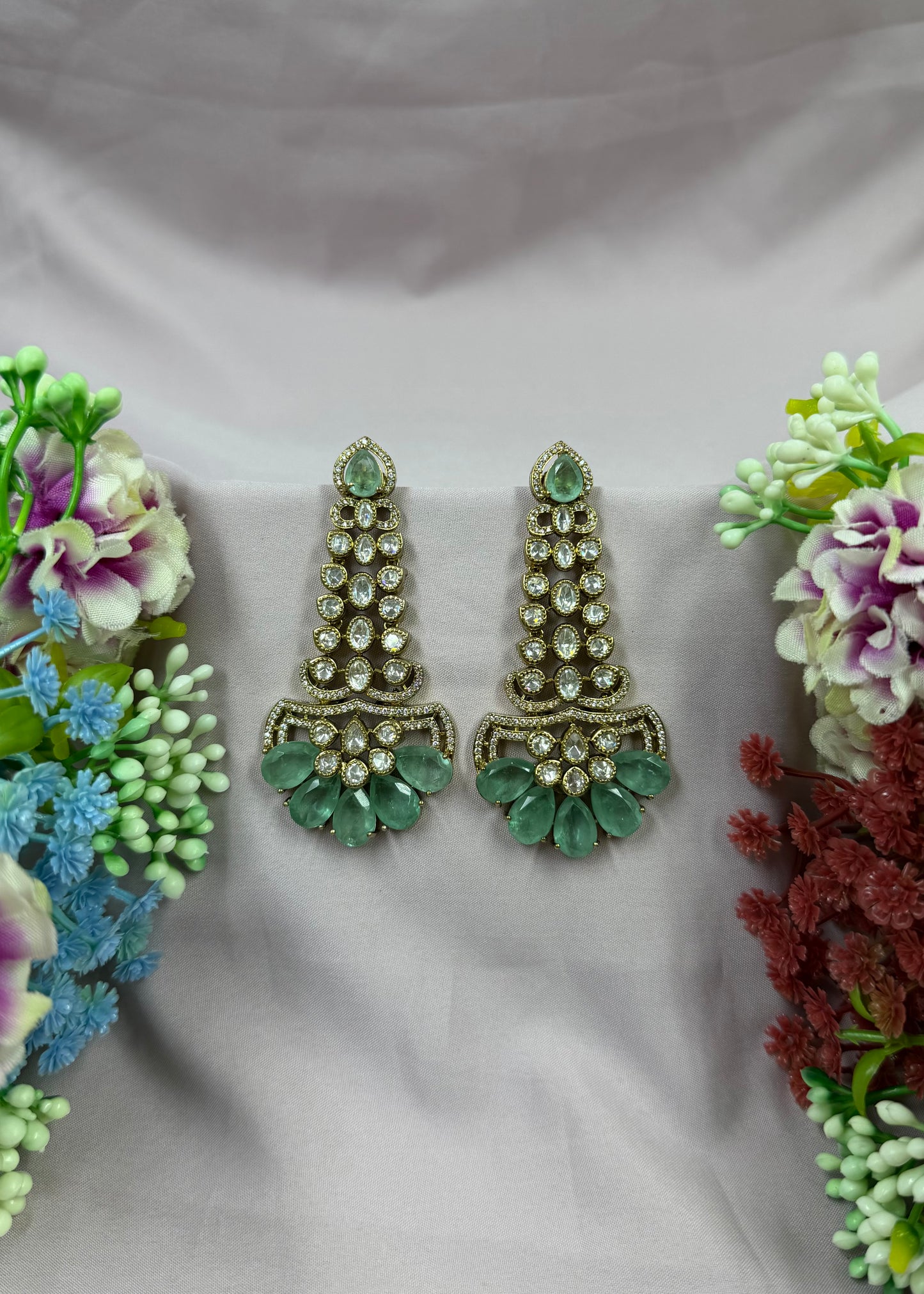 Maria Victorian Moissanite Earring