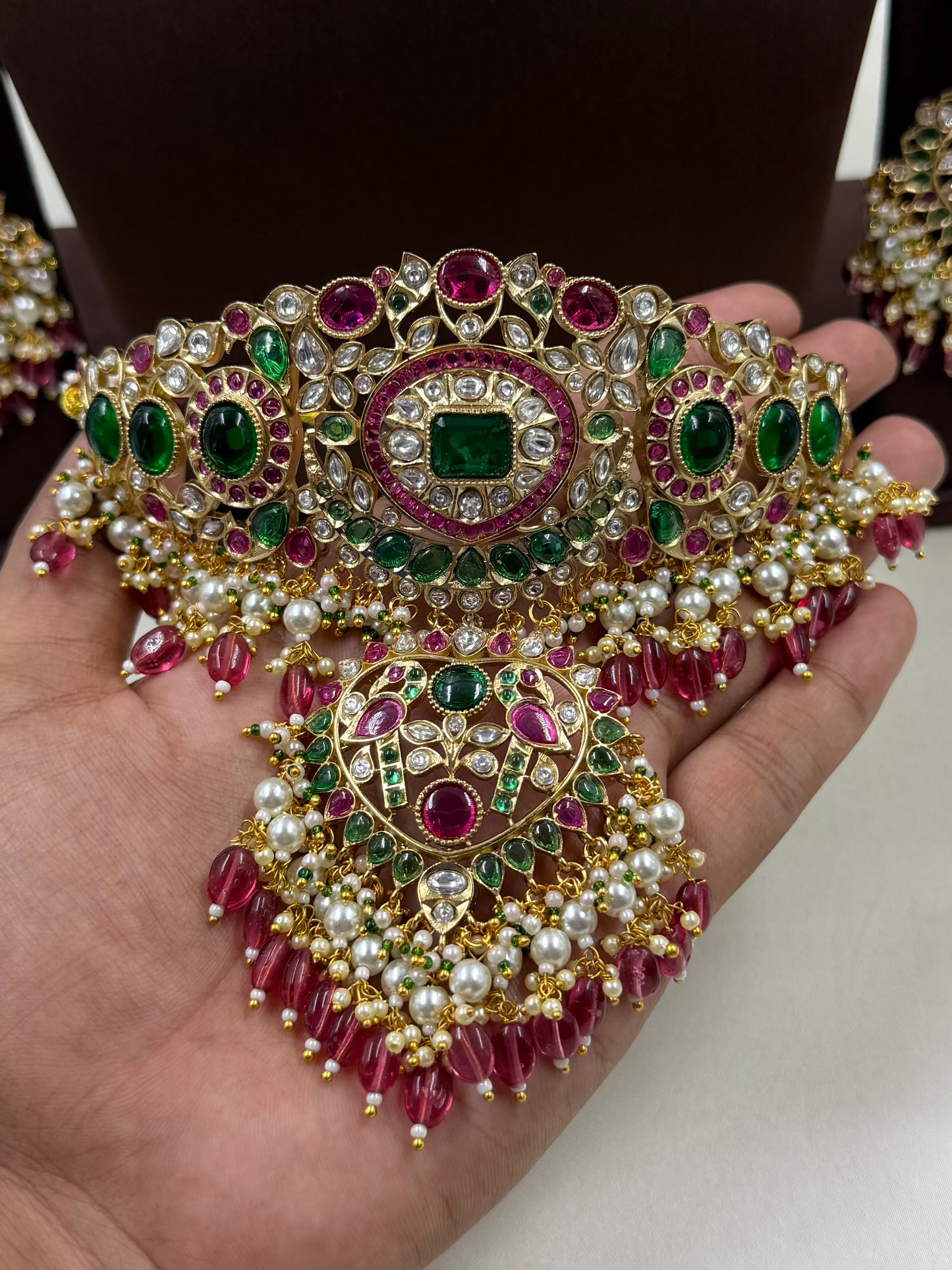 Sayali Polki Kundan Necklace Set