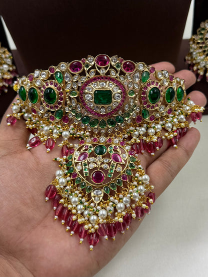 Sayali Polki Kundan Necklace Set