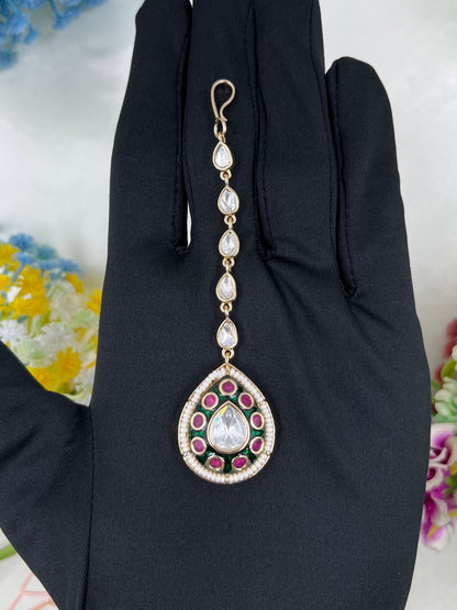 Yamini Moissanite Mang Tika