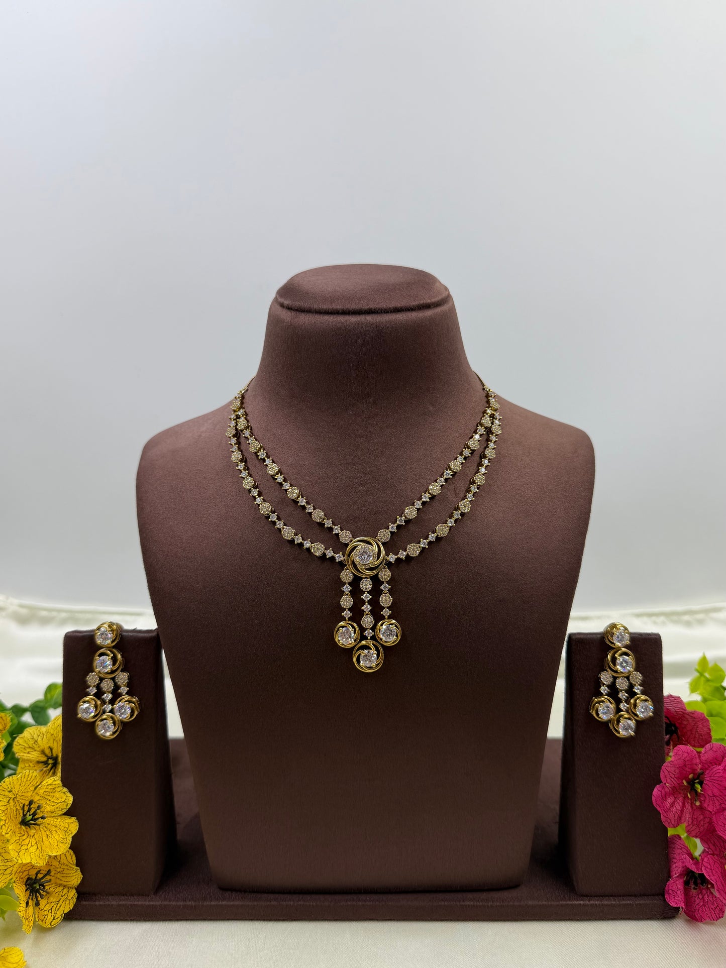 Jiya Victorian Premium Double Layer Necklace