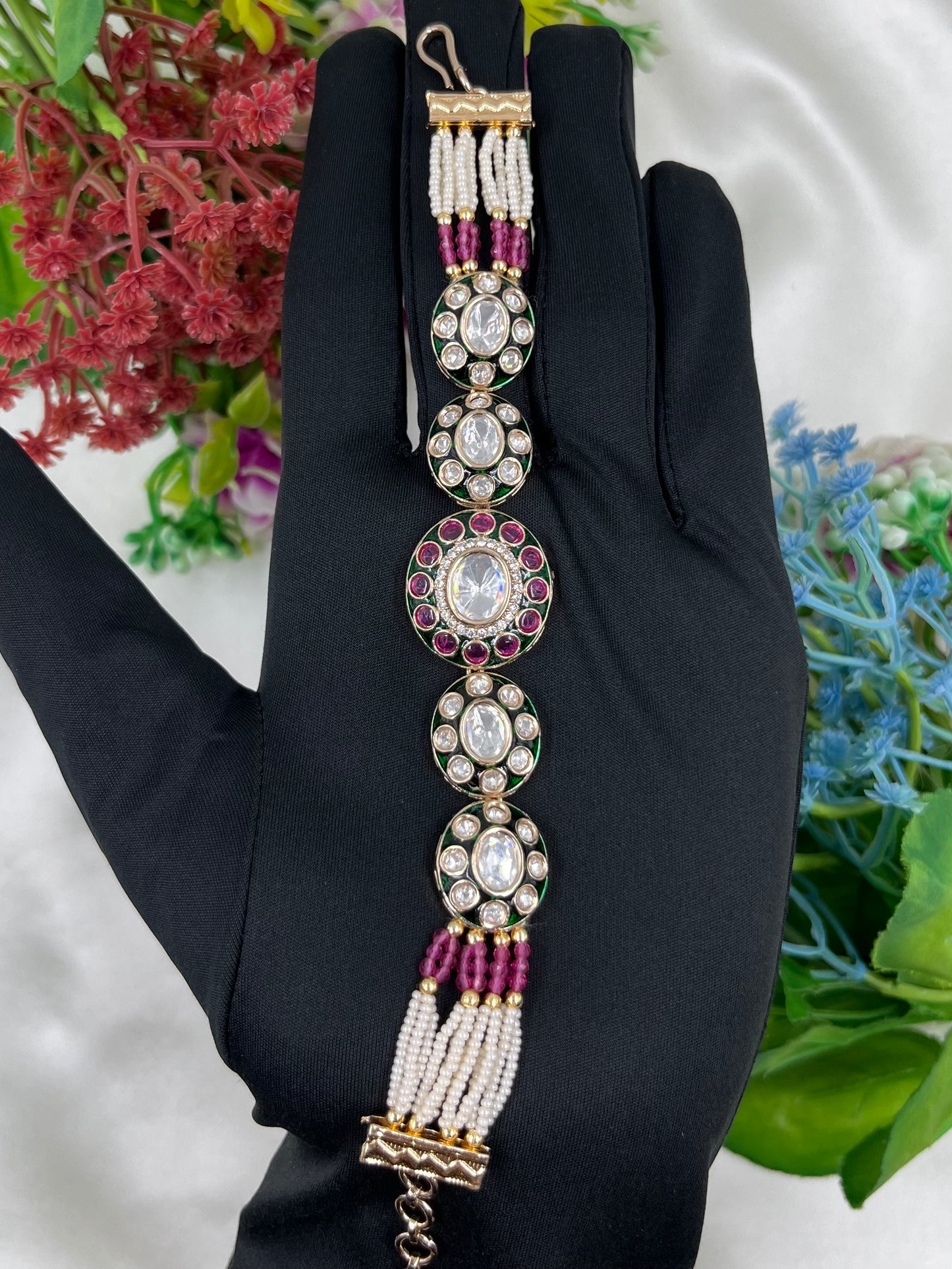 Reena Moissanite Bracelet (Adjustable)