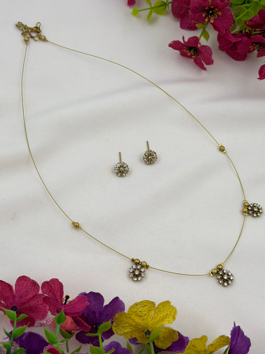 Zara Traditional Invisible Necklace Set