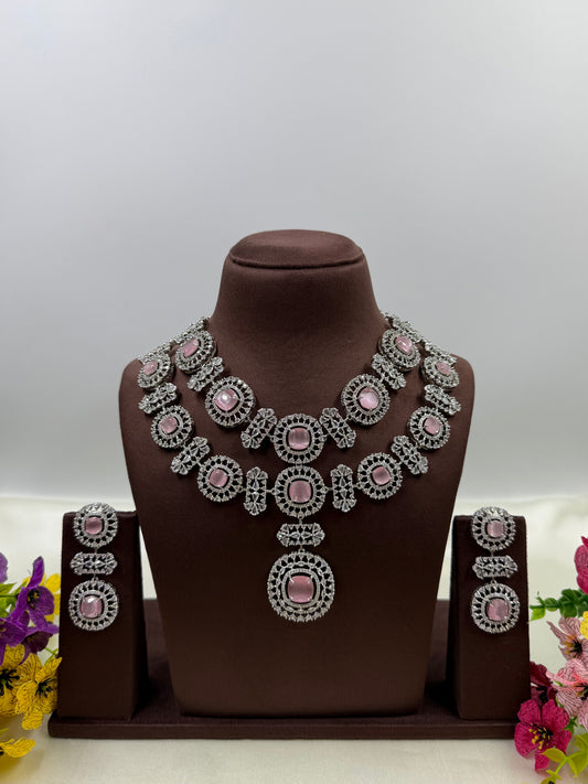 ALIA AMERICAN DIMOND NECKLACE SET