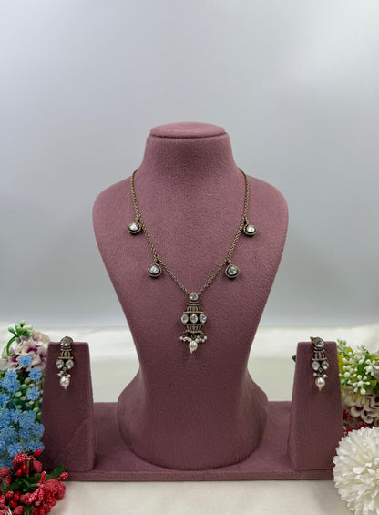 Kaira Victorian Chain Pendant Necklace