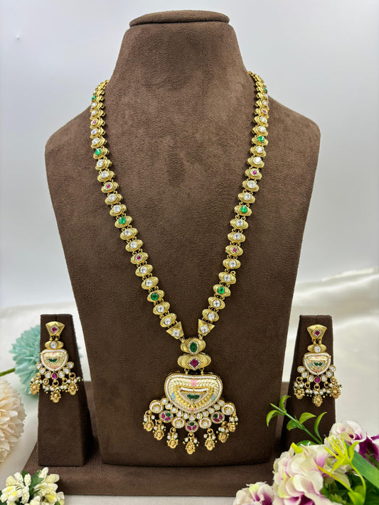 Koivi Premium Antique Gold Necklace Set