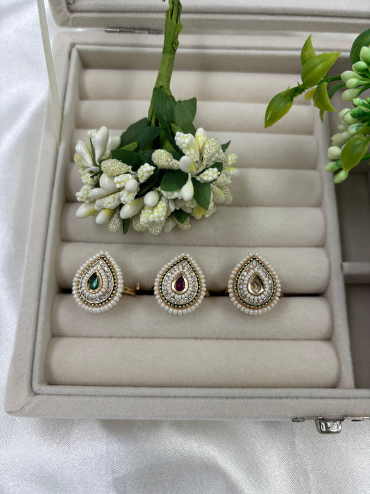 Niami Premium Moissanite Kundan Fingering