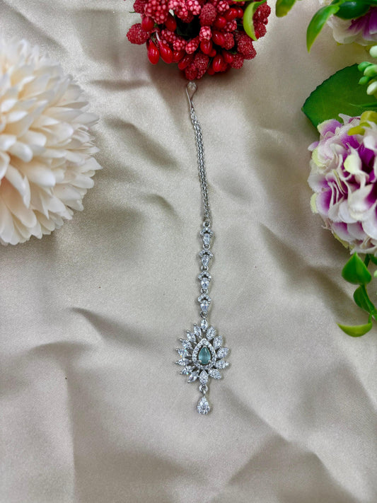 Rivah Floral American Diamond Tika